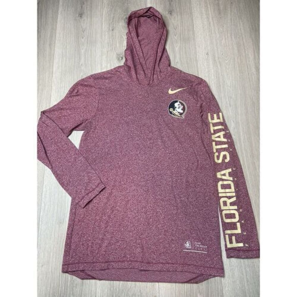 Florida State University FSU Shirt Hoodie‎ Women Small Red Seminoles Spell out
